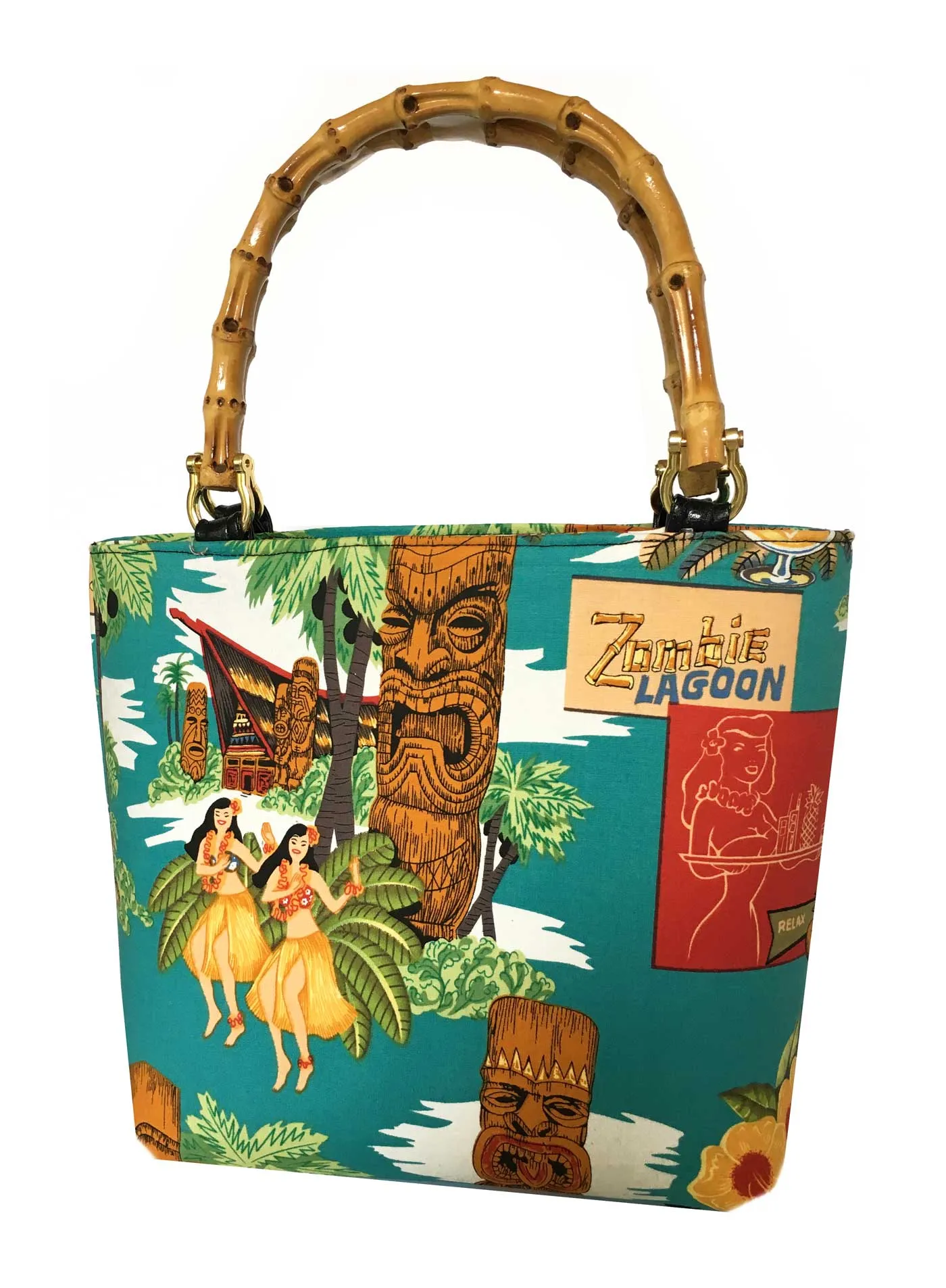 Stylish Daily Tiki Island Tropical Bamboo Handbag