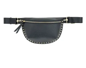Trendy Structure Evie Black Studded Fanny Pack BC Bag