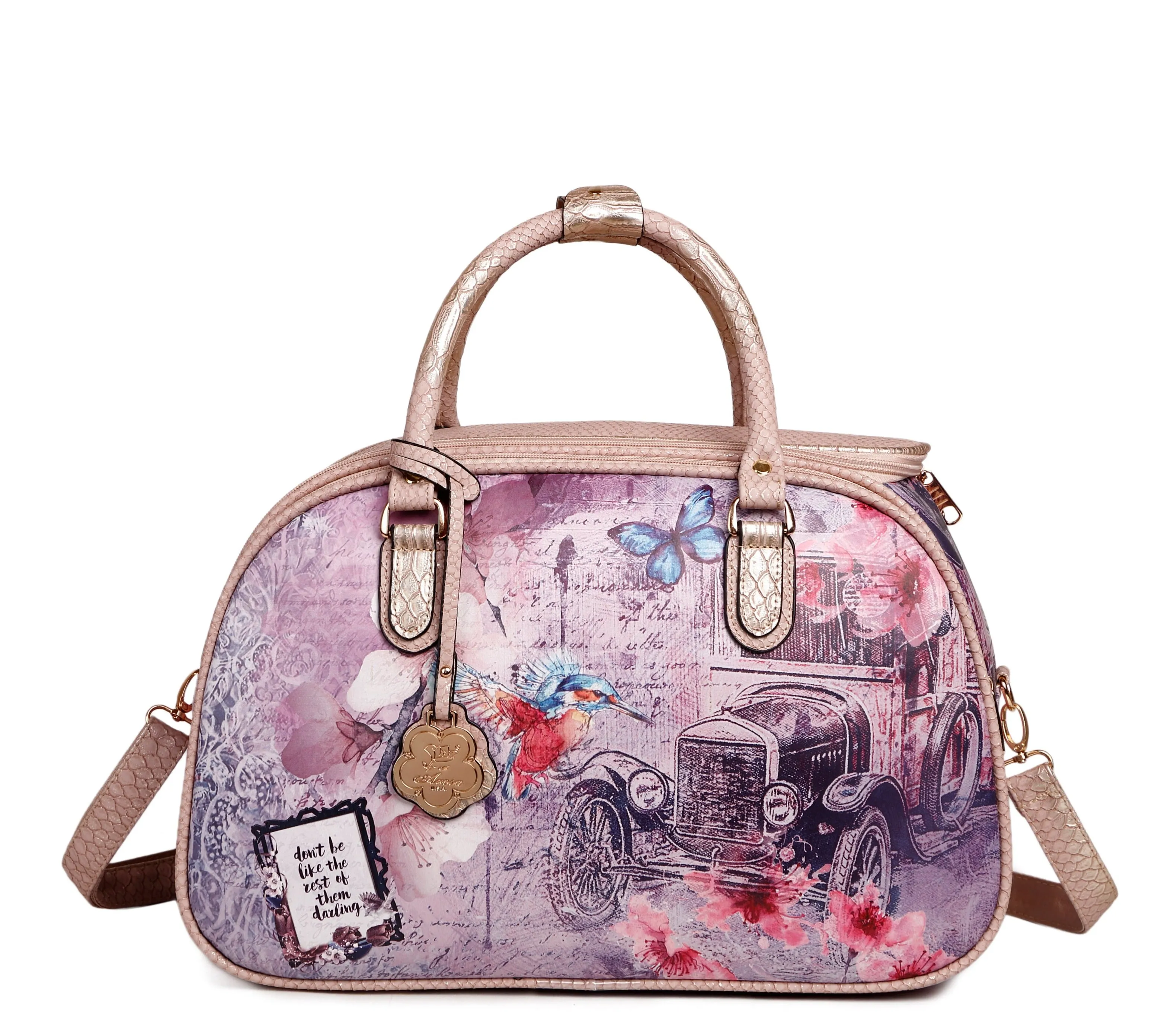 Fine Craft Vintage Darling Vegan Hollywood Over Night Bag