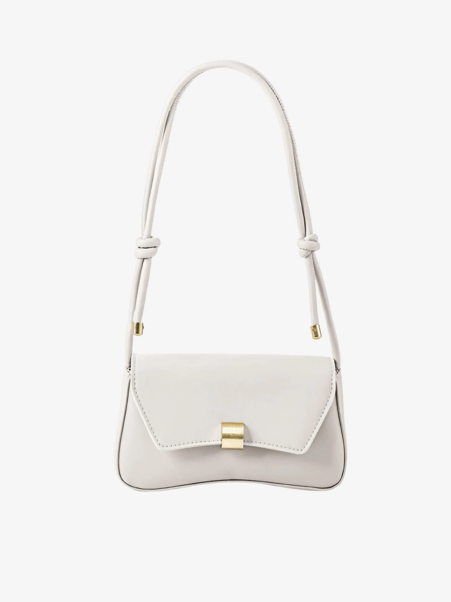 Elise | White Minimalist Shoulder Bag ?C Chic & Elegant Urban Function