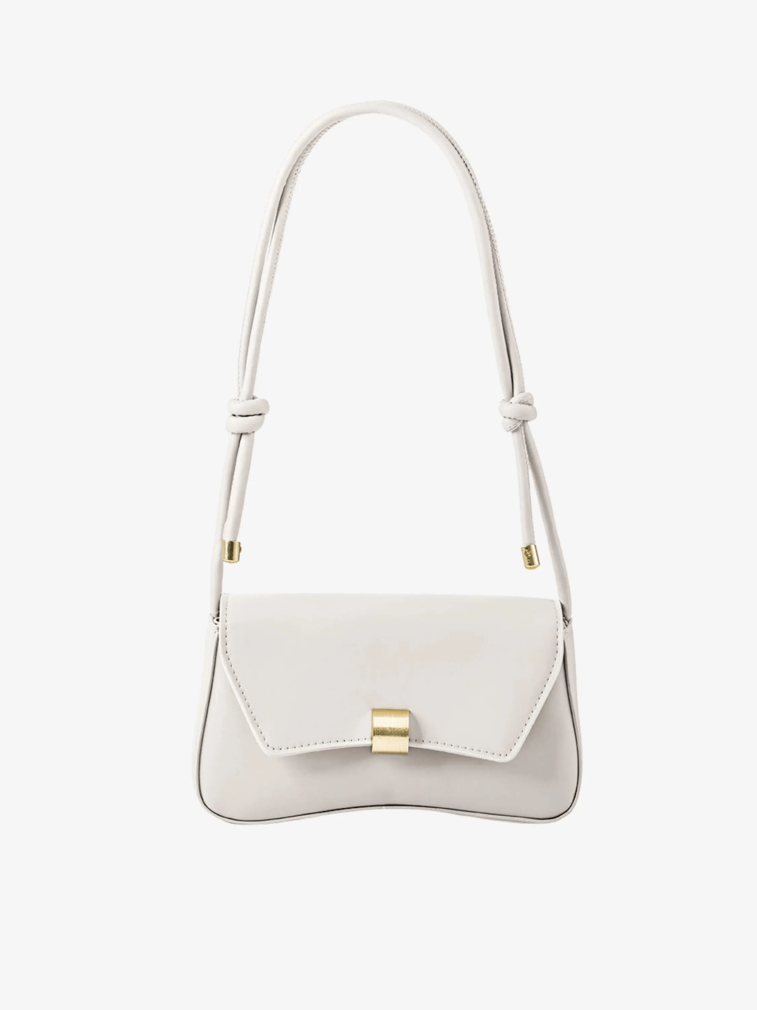 Practical Shoulder Urban Comfort Elise | White Minimalist Shoulder Bag ?C Chic & Elegant
