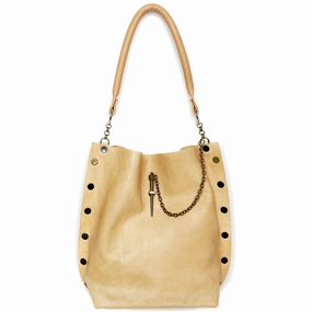 Natural Leather Dagger Tote Daily Organizer Street Fashion