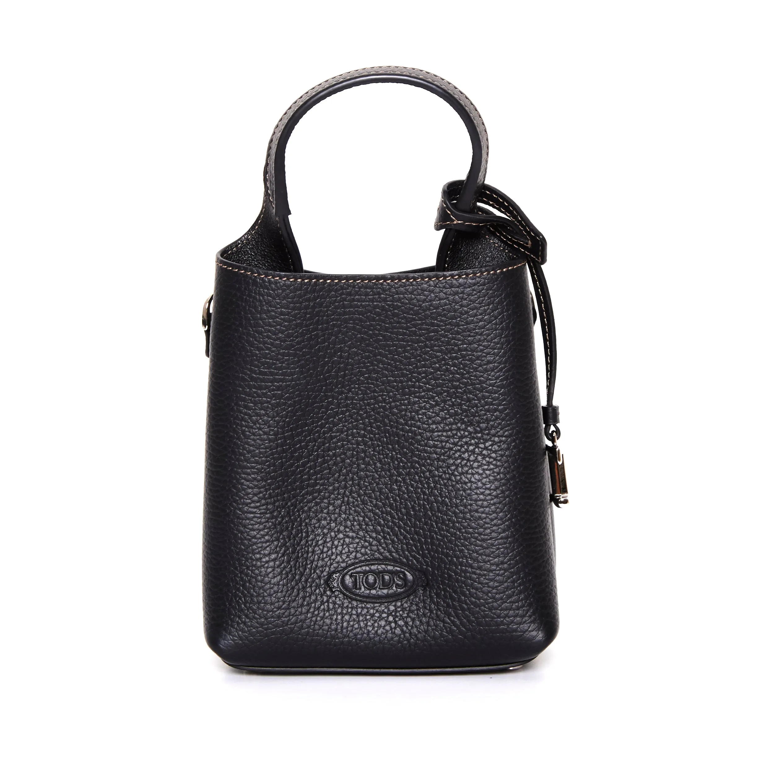 TOD??s Logo Micro Leather Tote - Black Lightweight Comfort