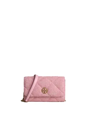 Essential Carry Classic Modern Look Tory Burch Willa Tweed Chain Wallet Crossbody Bag In Tweed 163030