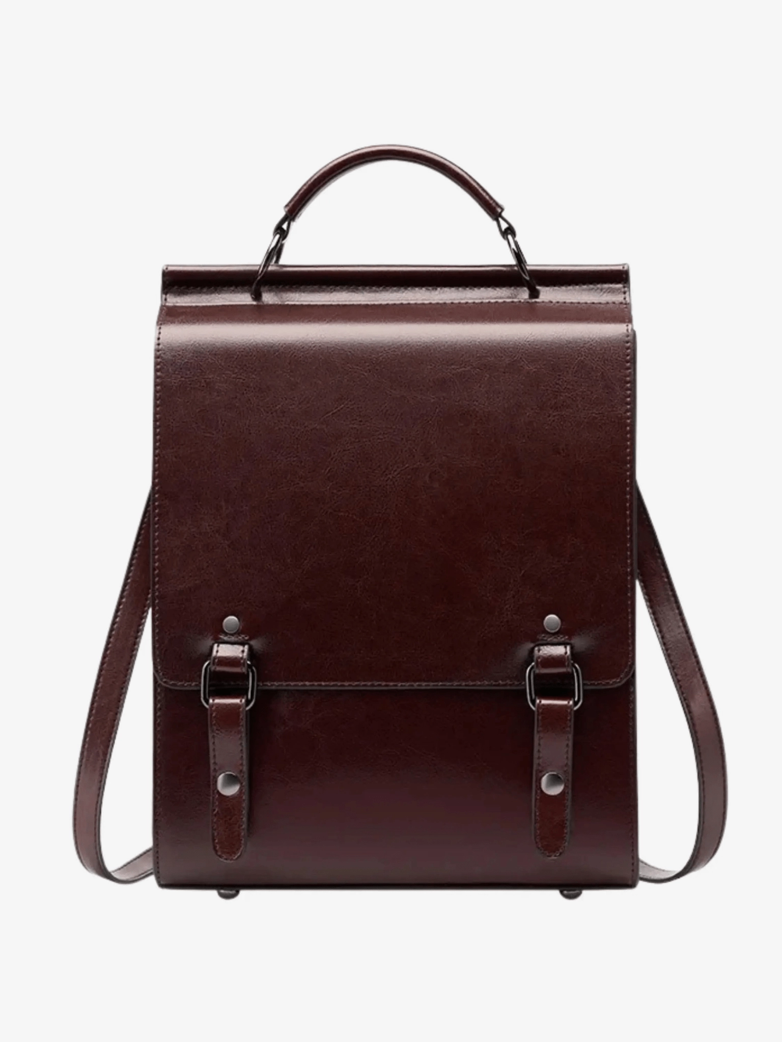 Rugged Construction Estelle | Vintage Brown Leather Backpack ?C Classic Sophistication