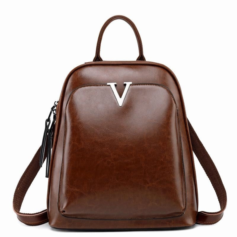 Classic Motion Illyria | Sleek Black Leather Backpack ?C Modern, Stylish & Functional