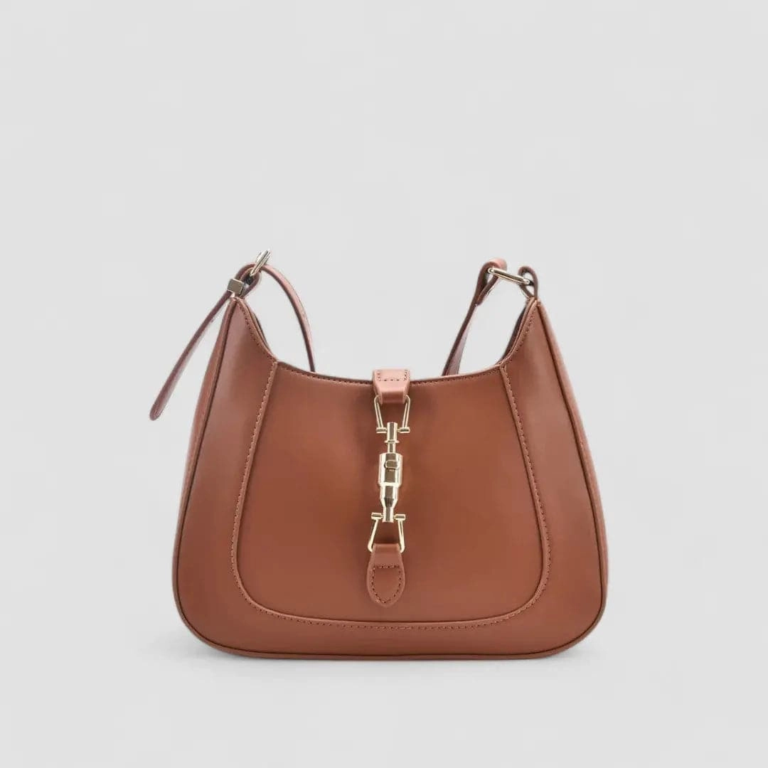 Elena | Luxe Black Leather Shoulder Bag ?C Classic & Chic Urban Adventure