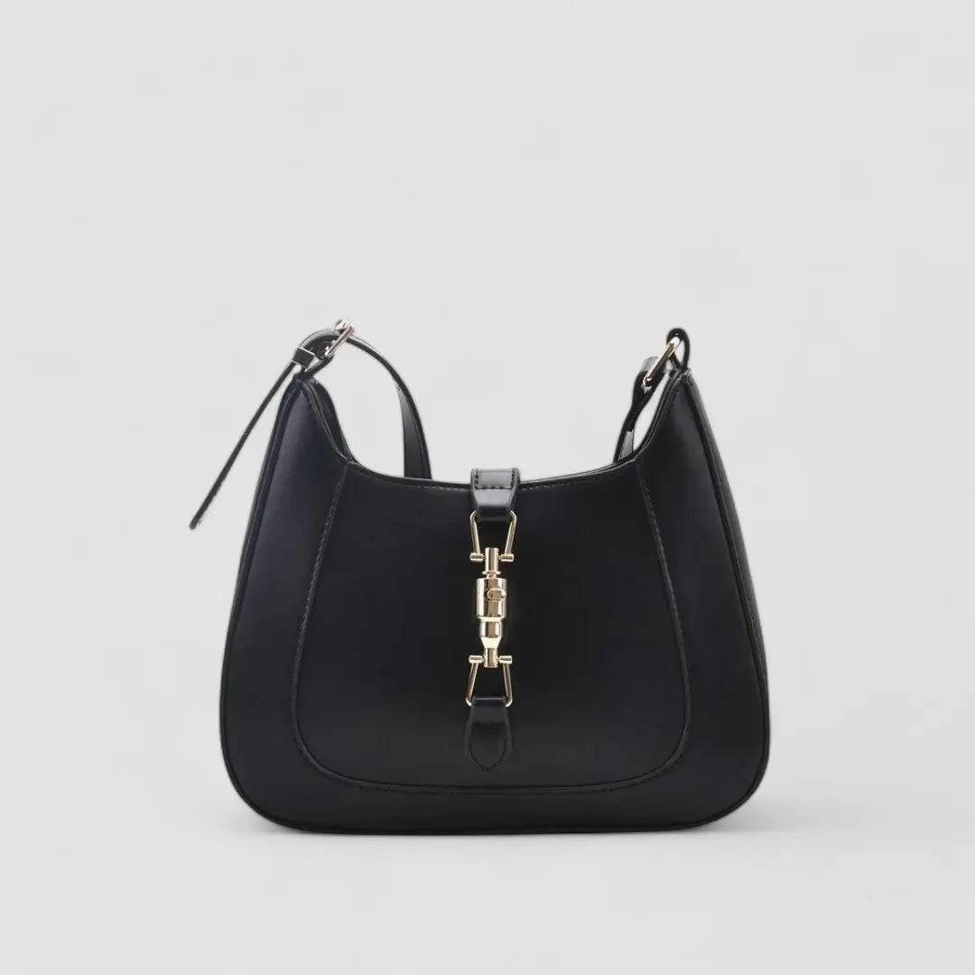 Day-to-Day Bag Elena | Luxe Black Leather Shoulder Bag ?C Classic & Chic