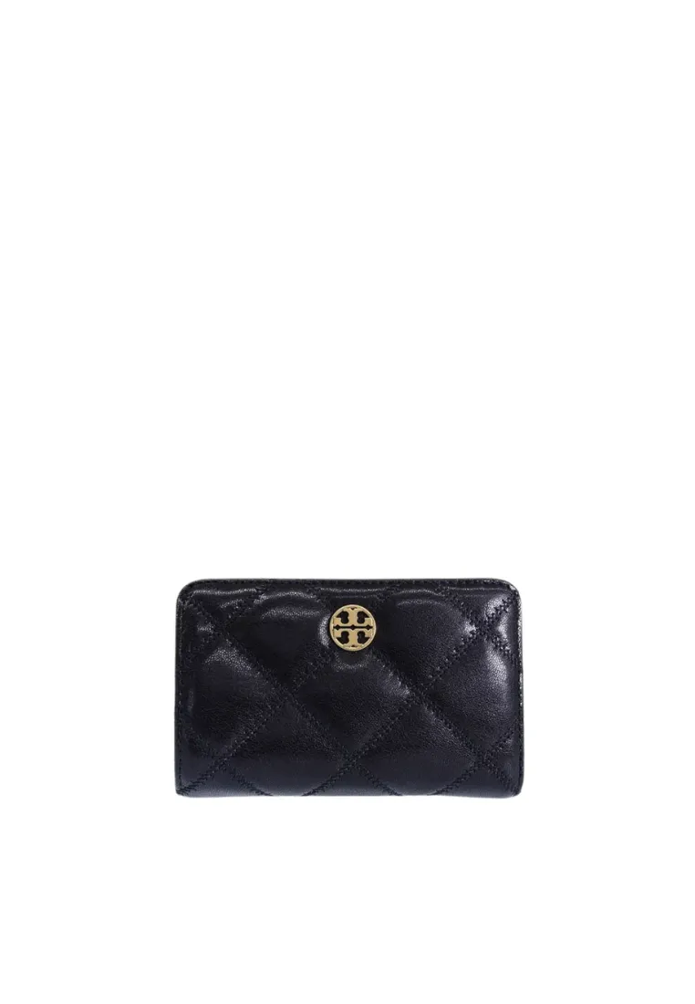 Tory Burch Willa Leather Medium Wallet In Black 150077 Stylish Elegance Multi Slot