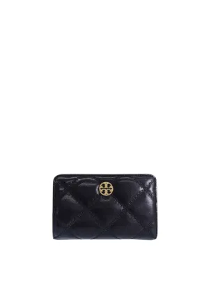 Tory Burch Willa Leather Medium Wallet In Black 150077 Stylish Elegance Multi Slot
