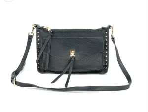 Timeless Form Lila Black Studded BC Bag Crossbody Clutch
