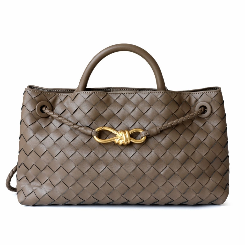 Rielle | Sage Woven Vegan Leather Handbag ?C Chic, Elegant & Timeless Classic Fashion Chic Finish
