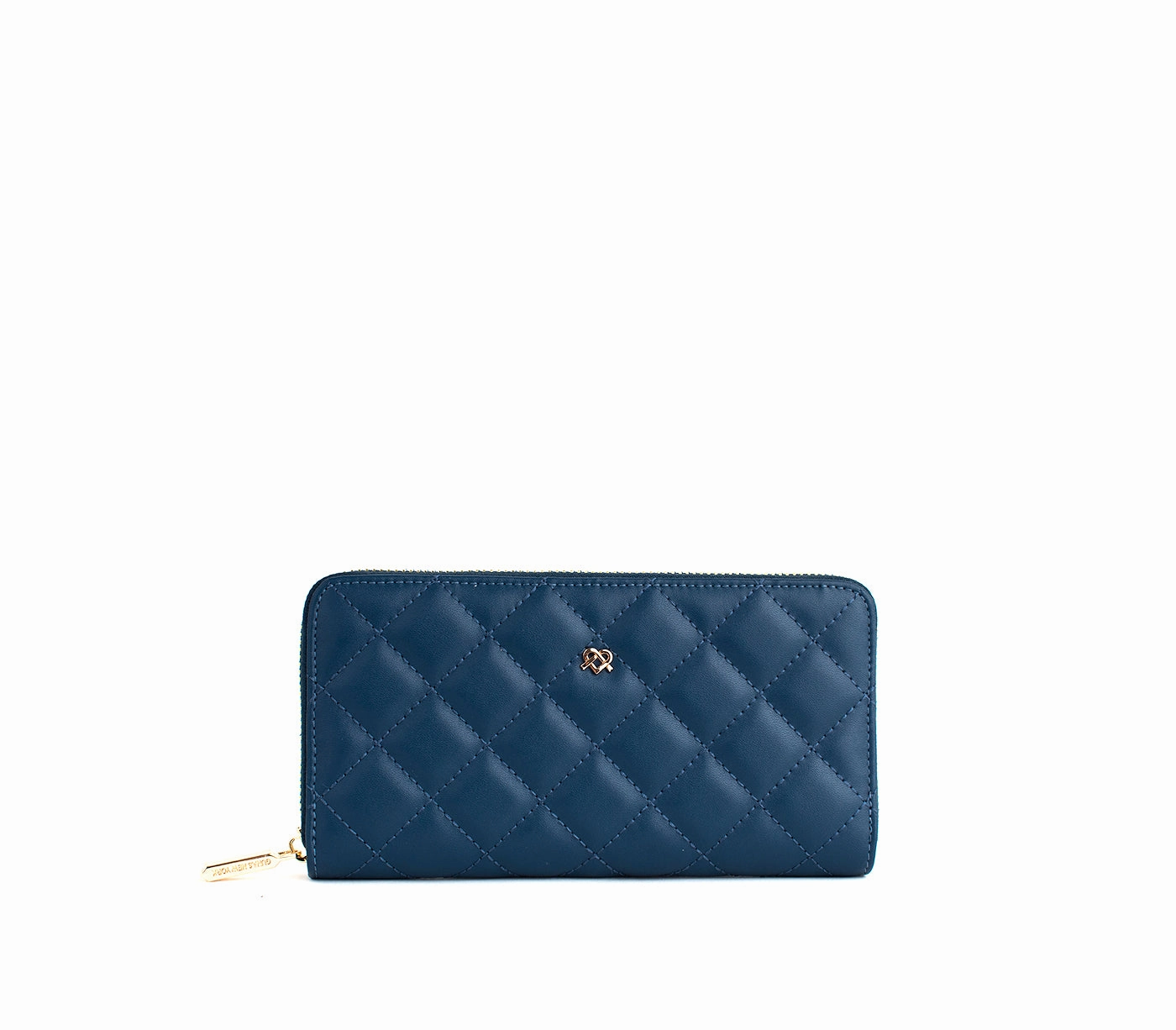 Uptown Quilted - Navy Zipper Wallet Everyday financial organizer Gift Choice