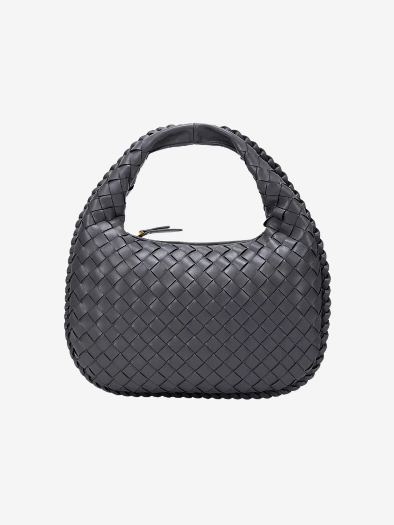 Minimal Innovation Urban Elegance Vaeslyn | Luxe Black Woven Leather Handbag ?C Elegant & Timeless