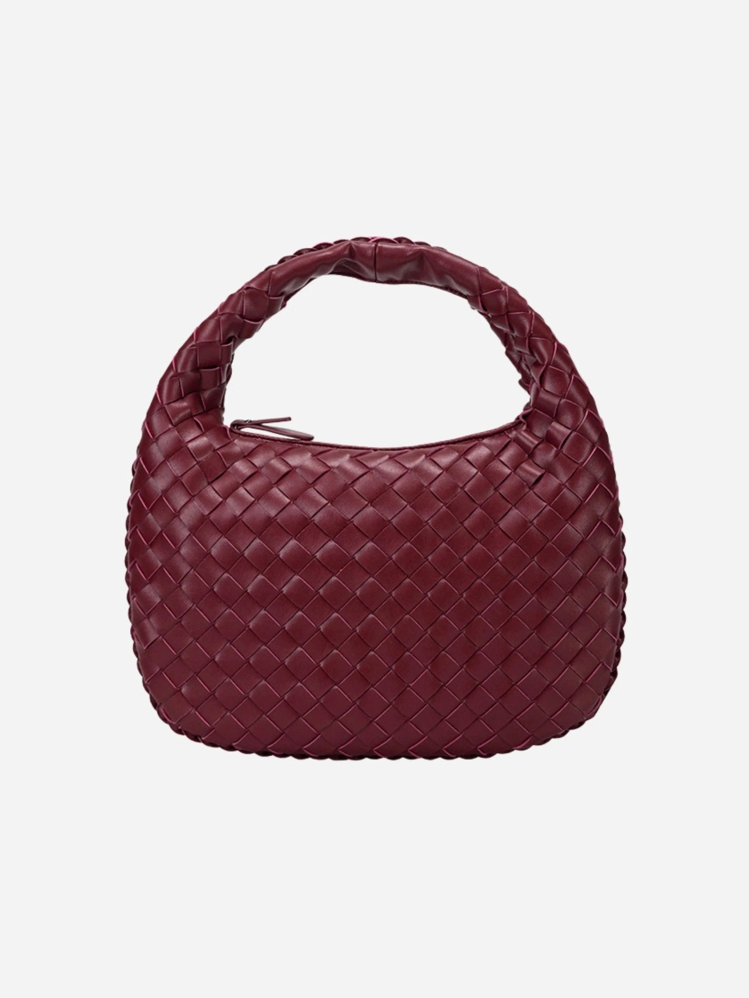 Vaeslyn | Luxe Black Woven Leather Handbag ?C Elegant & Timeless Elegant Texture