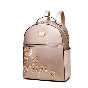 Contemporary Vision Twinkle Cosmos Handmade Floral Fashion Backpack