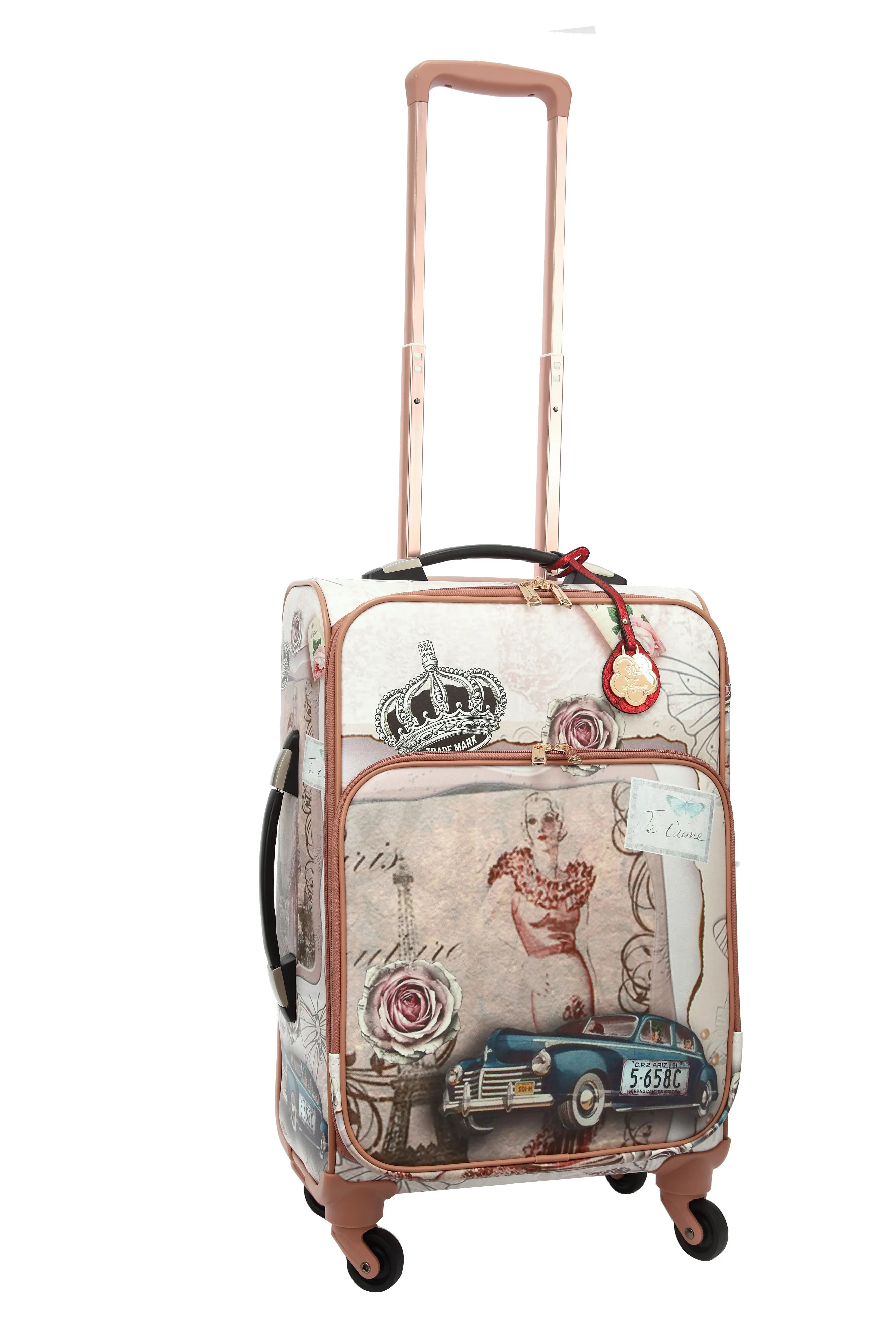 Timeless Form Arosa Parisian Vintage-Style Carry-On Luggage