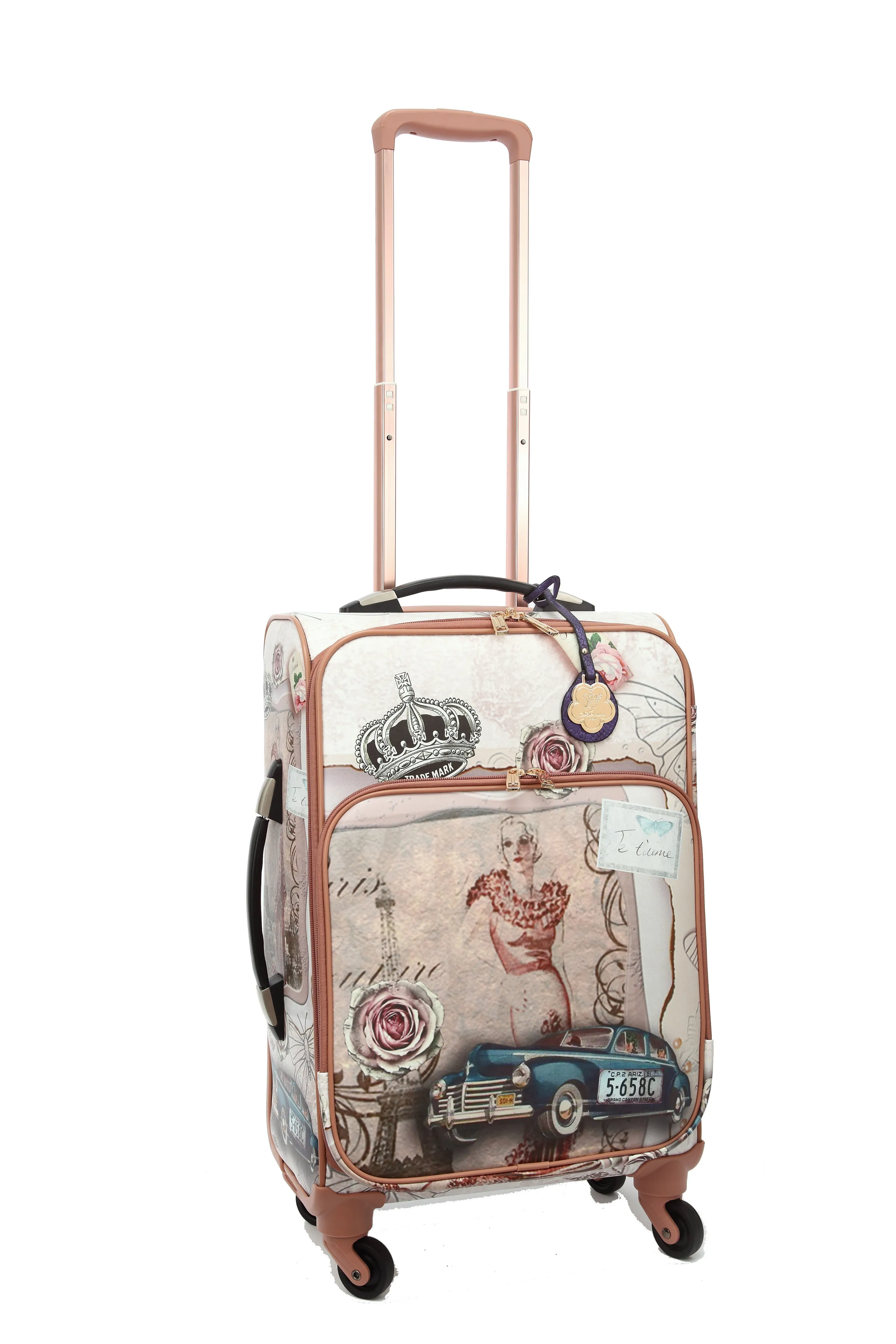 Arosa Parisian Vintage-Style Carry-On Luggage Carry Essential