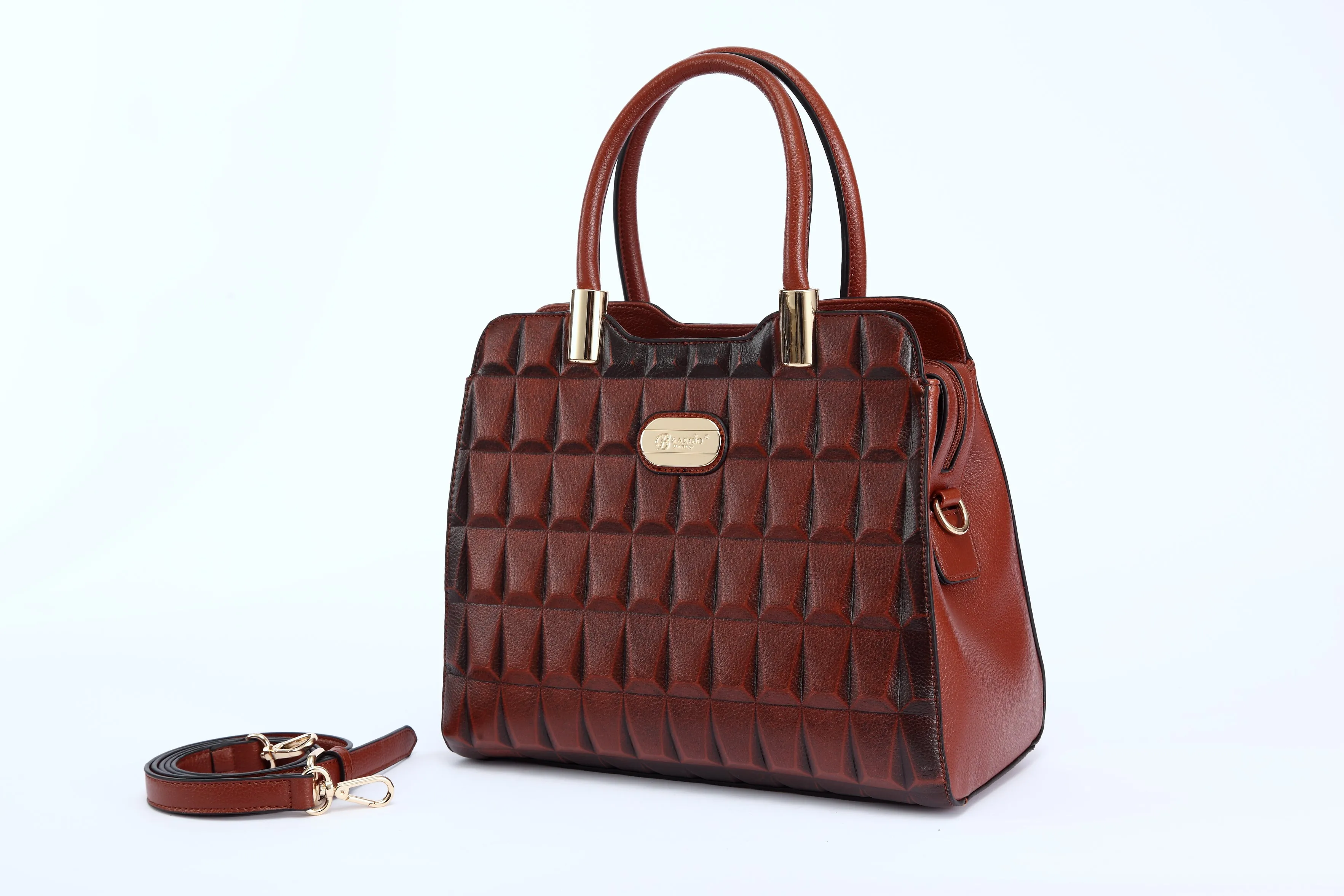 Timeless Street Brangio Italy Structured Faux Handbag