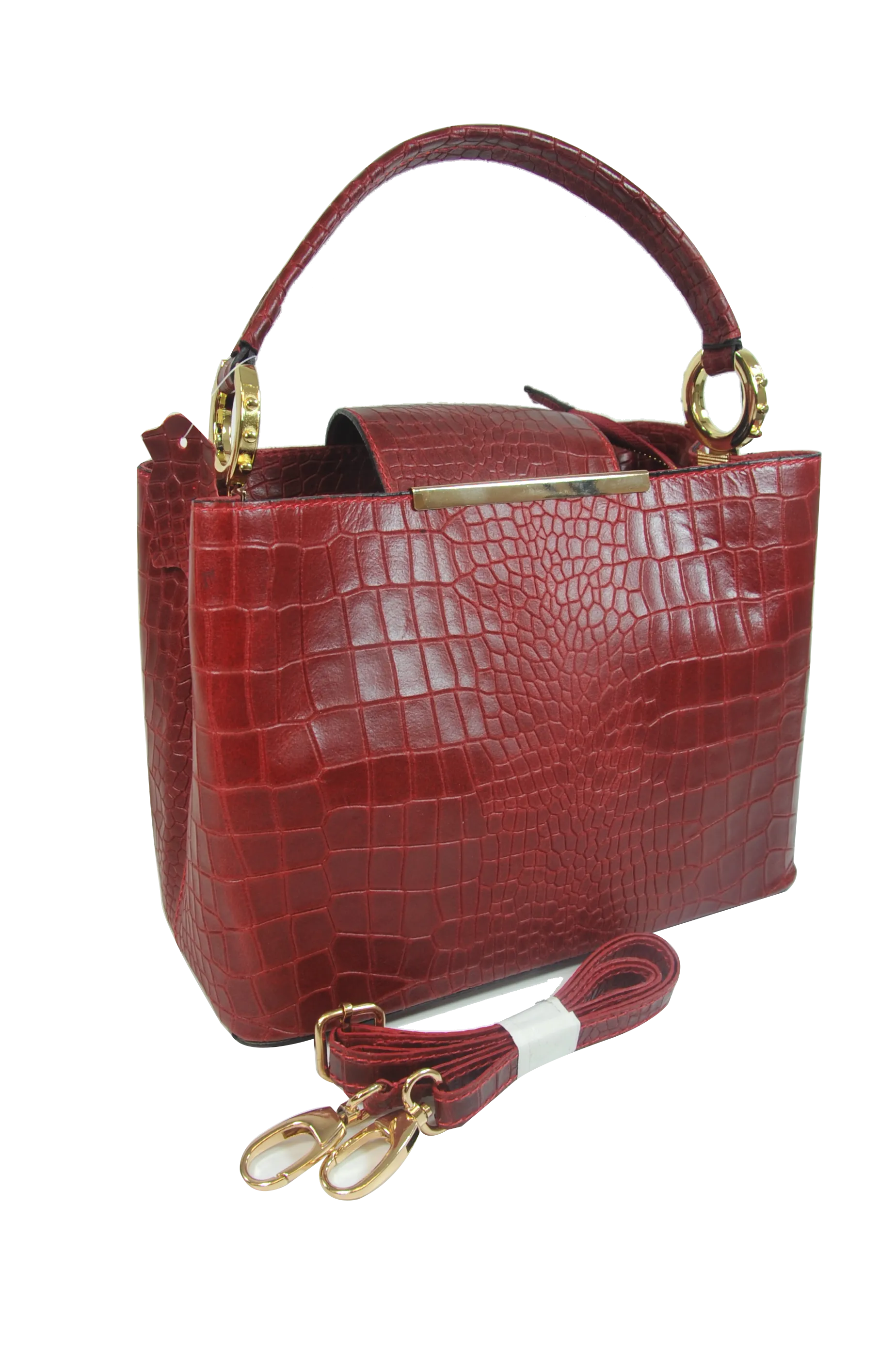 Daily Style Modern Classic Misty Croci Papillon  Genuine Leather Bag   [Made in Italy]