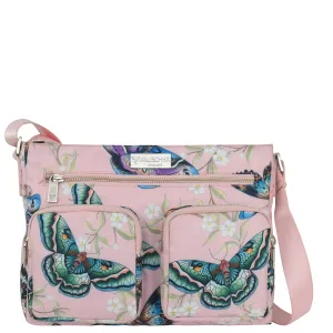 Fashion Vision Sleek work bag Wanderlust Luxe Fabric Crossbody Bag - 12022