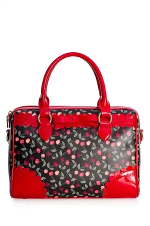 Youthful Energy Country Cherry Retro Handbag in Red Patent