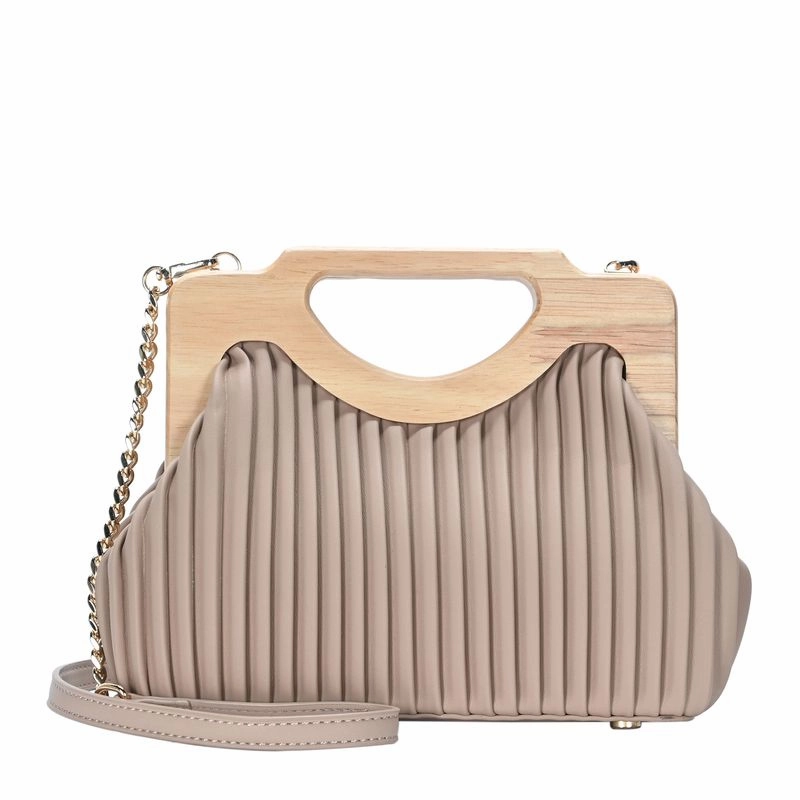 Attention Detail Coraline Wood frame Clutch