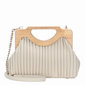Classic Appeal Contemporary Fashion Coraline Wood frame Clutch
