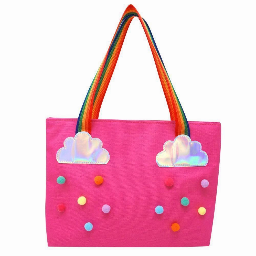 Rainbow Magic Tote Bag-Hot Pink Minimal Look Everyday Travel