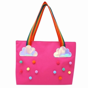Rainbow Magic Tote Bag-Hot Pink Minimal Look Everyday Travel