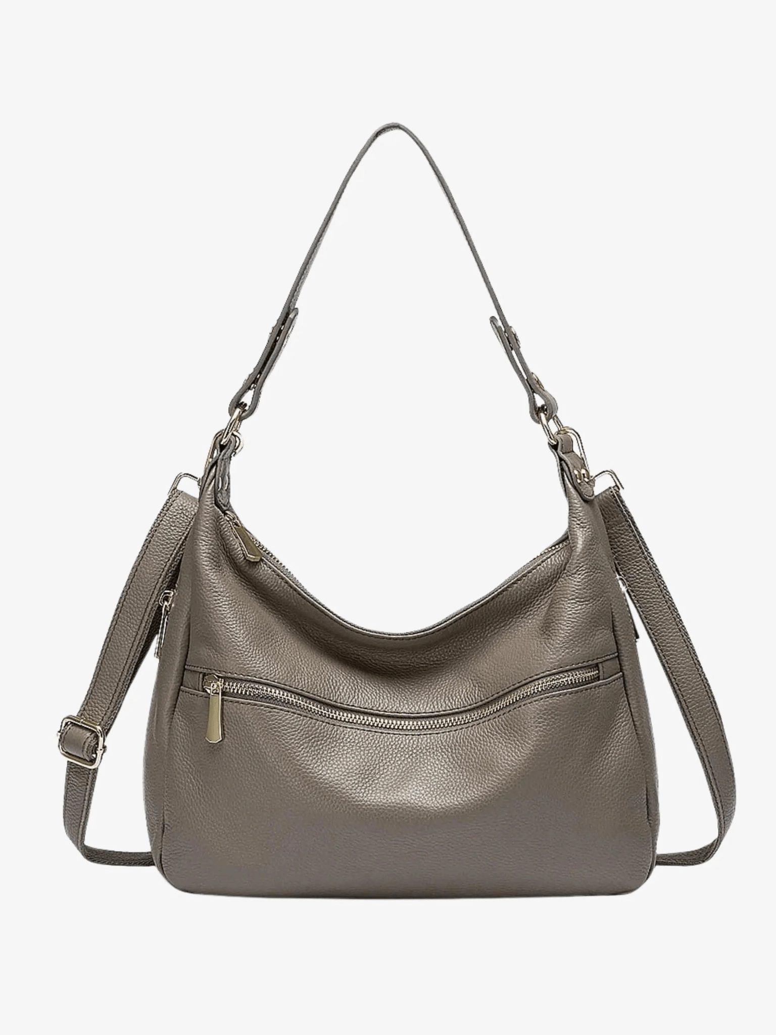 Urban practicality Valeria | Red Leather Hobo Bag ?C Bold & Functional