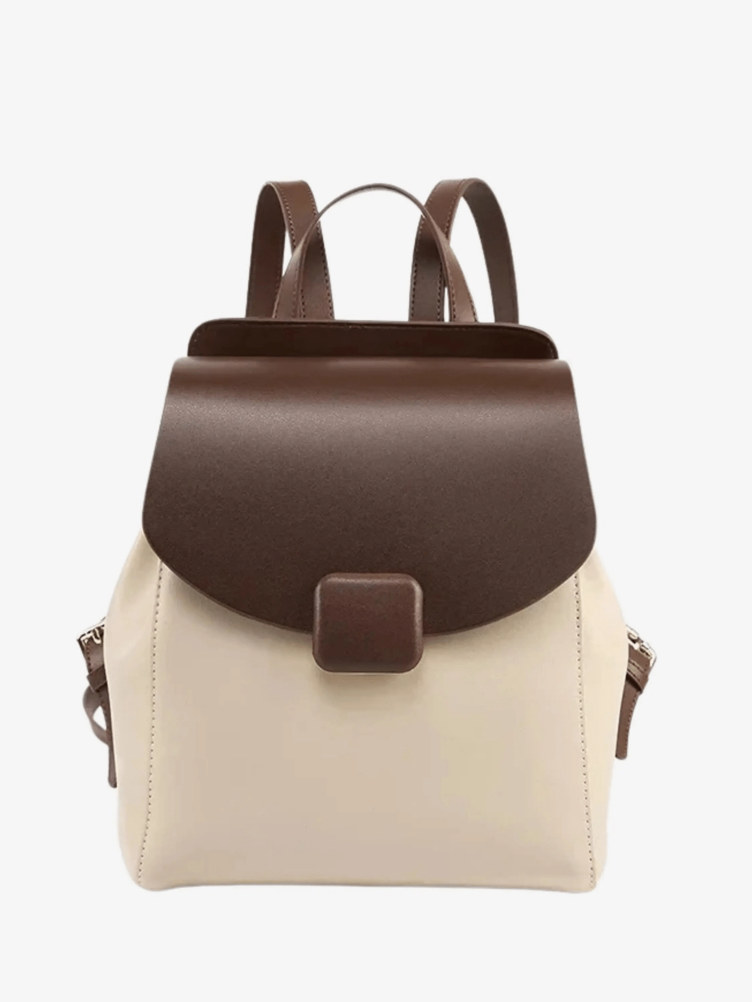 Velindra | Two-Tone Leather Backpack ?C Minimalist Elegance Weekend Travel