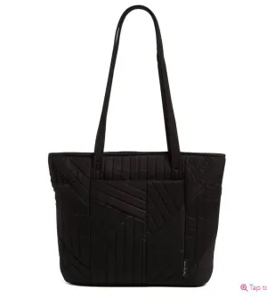 Elegant Day Vera Bradley Small Vera Tote | Black