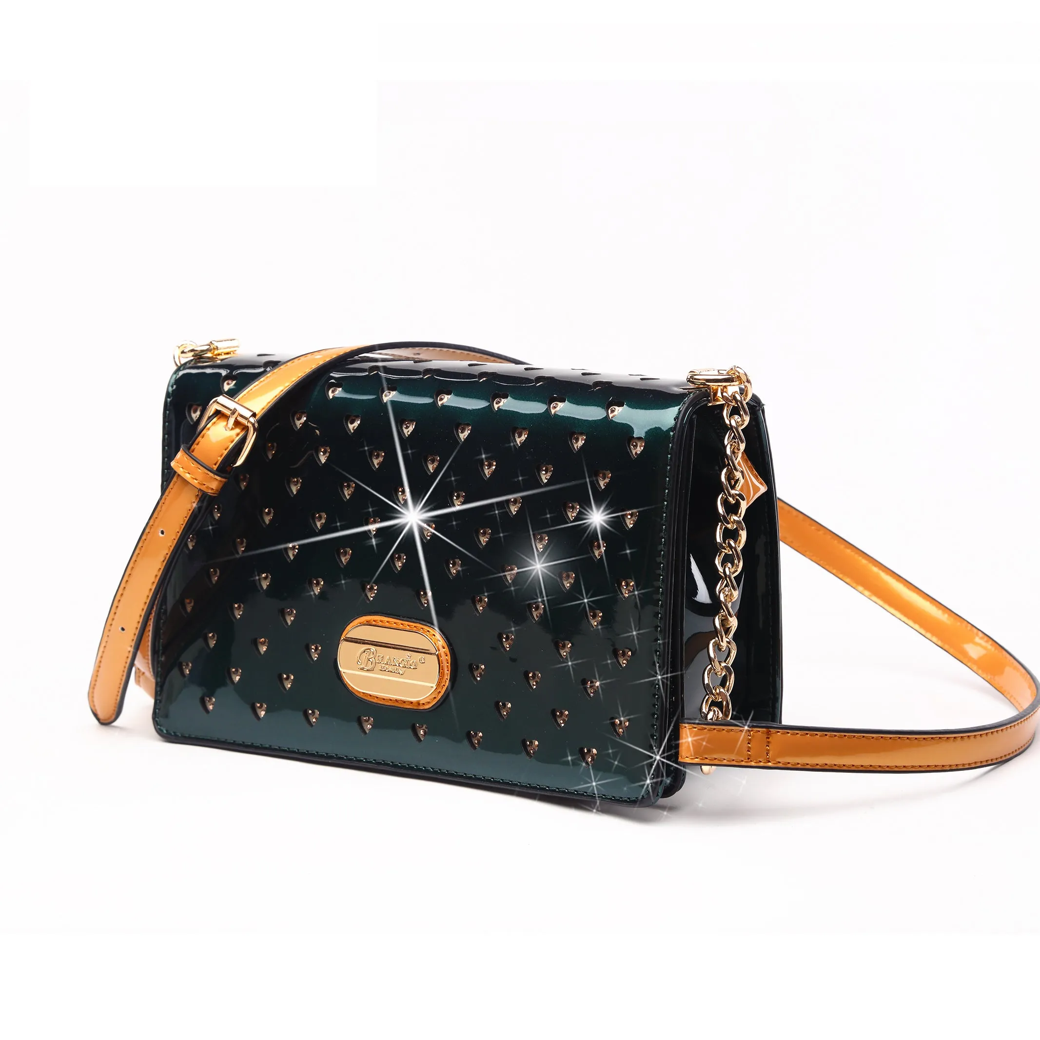 Brangio Glossy Crossbody Bag Everyday Companion