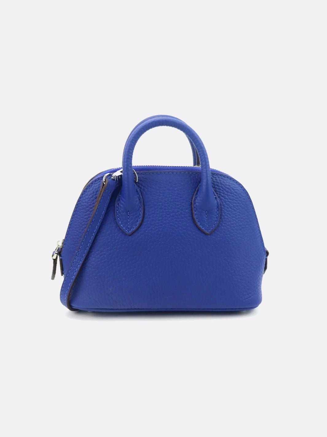 Unique Style Aurora Dome Mini Handbag ?C Pebbled Top-Handle Bag with Detachable Strap