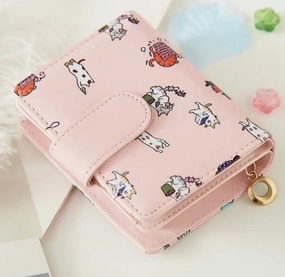 Cartoon Cats Doing Stuff - Wallet Small Comfort Carry Gear