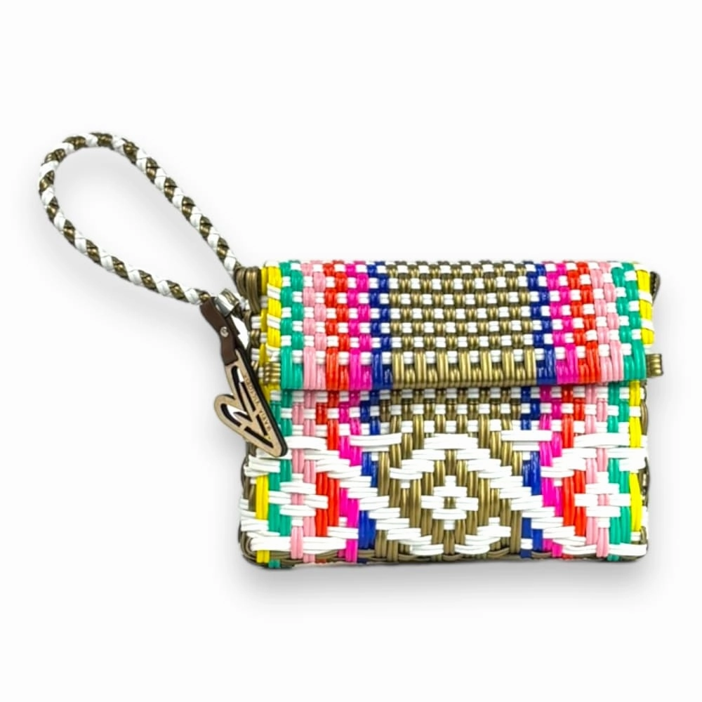 Metal Detail Classic Outfit Maria Victoria | Spark CA | Upcycled, Handwoven, Wristlet