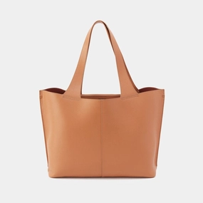 Work Essential Iconic Spirit Vida Large Tote in Micro Pebbled Leather - Biscuit