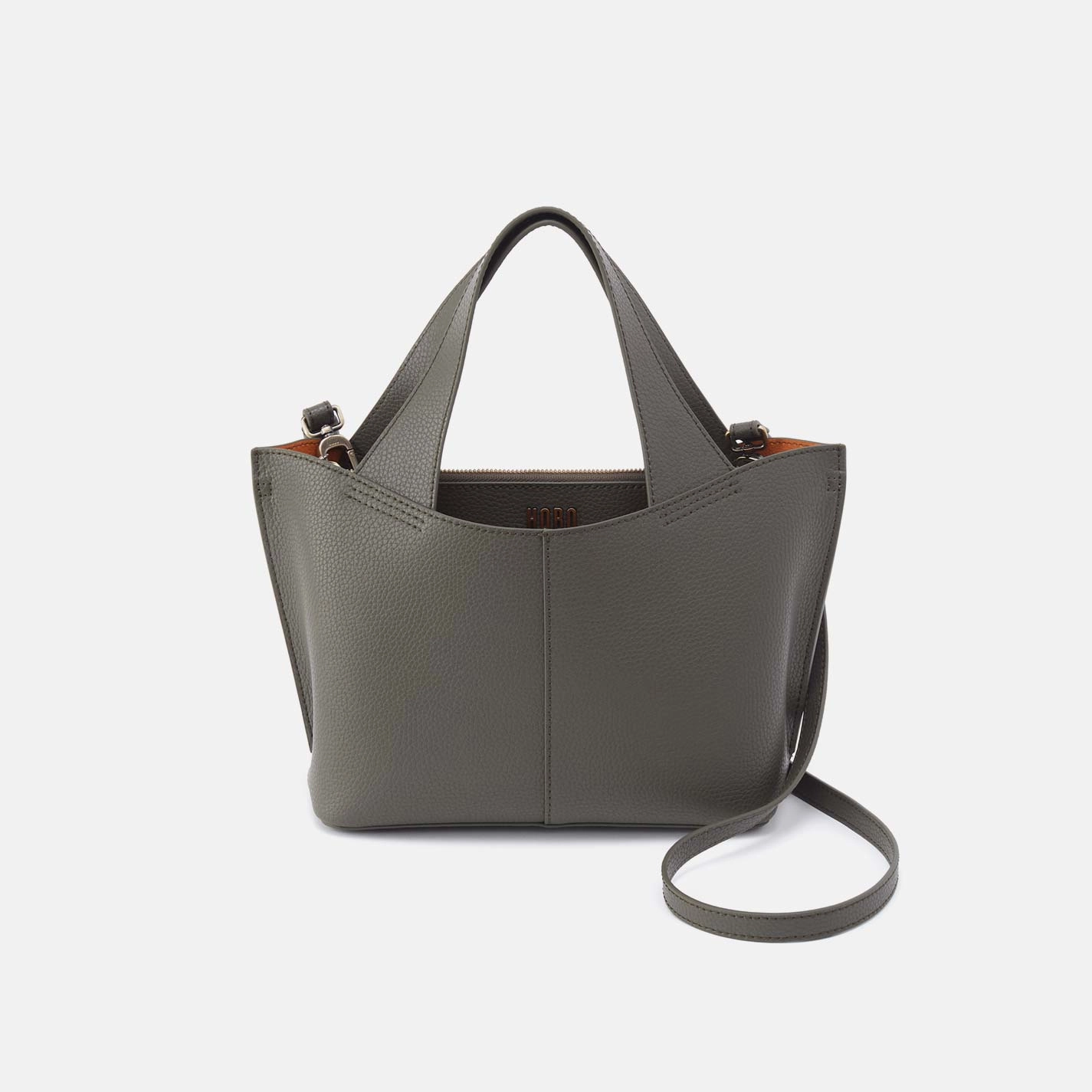 Effortless Style Durable Construction Vida Small Tote in Micro Pebbled Leather - Desert Palm