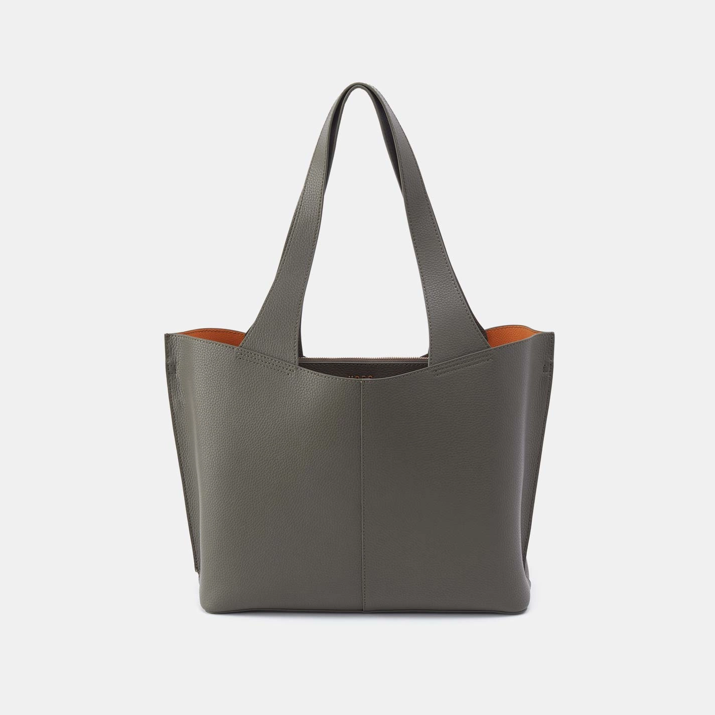 Everyday Comfort Effortless Style Vida Tote in Micro Pebbled Leather, Desert Palm