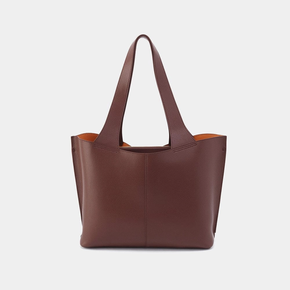 Vida Tote In Micro Pebbled Leather Clean Proportion Fine Detail