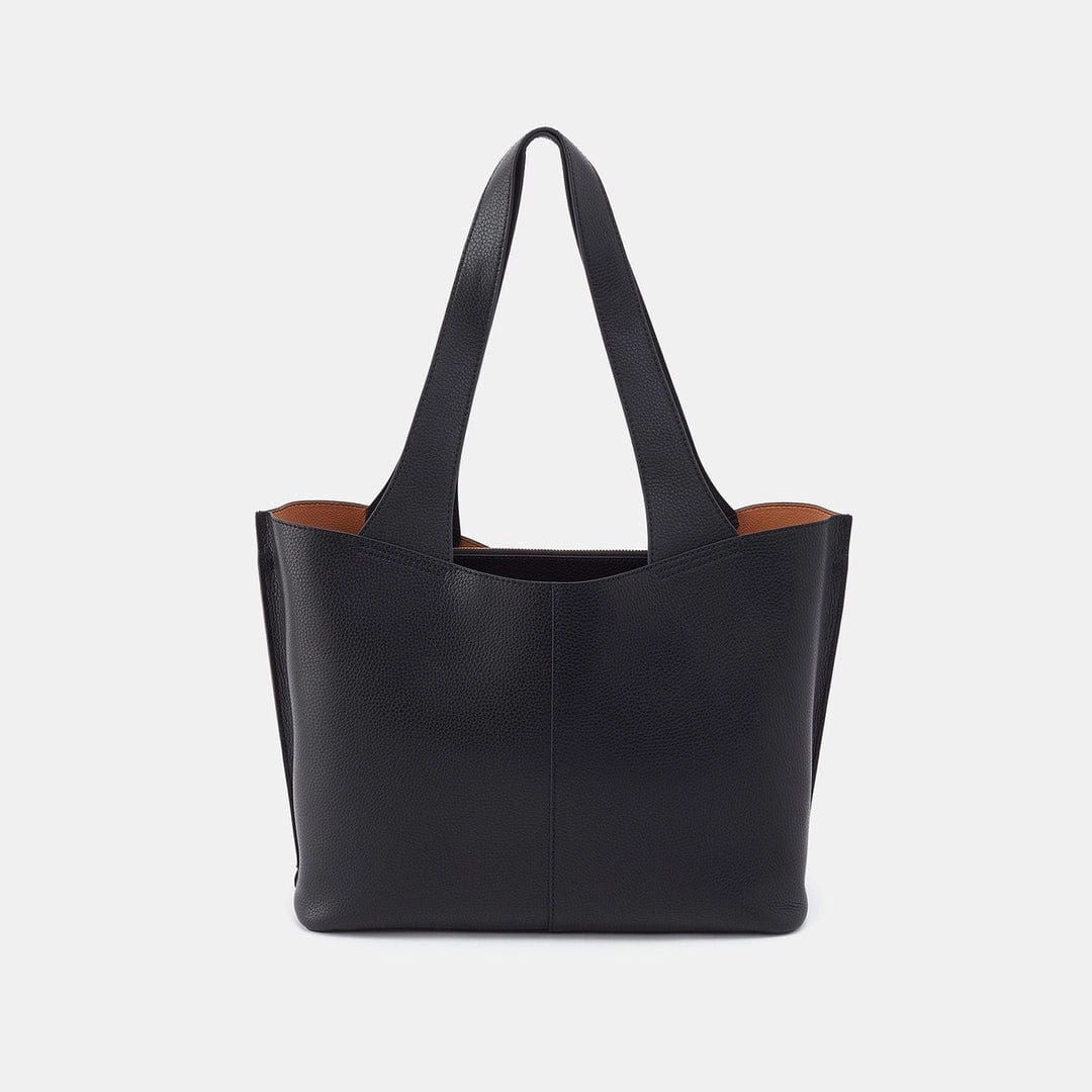 Vida Tote In Micro Pebbled Leather Stylish Functionality