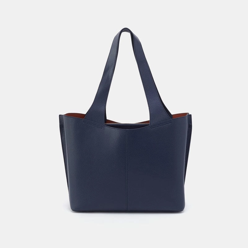 Vida Tote In Micro Pebbled Leather Sturdy Build