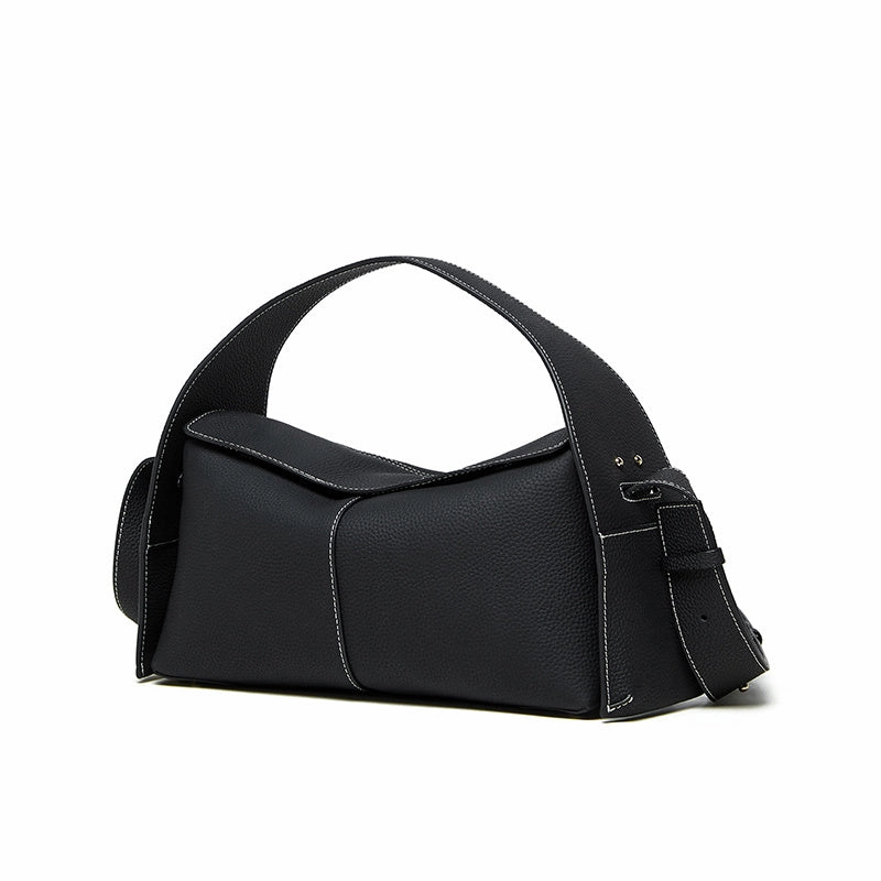 Violetta | Black Asymmetric Handbag ?C Modern Elegance & Versatile Design Workday Essential Outdoor functionality