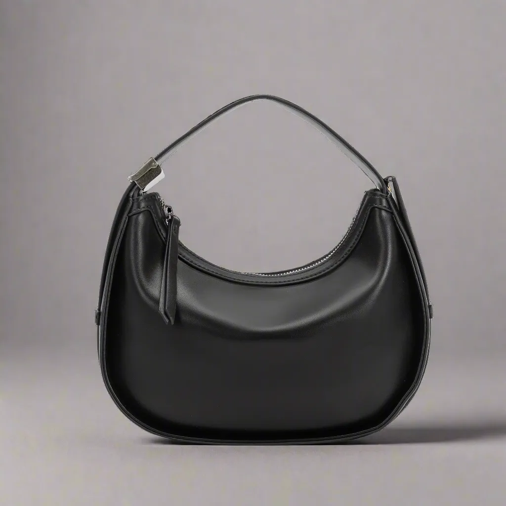 Vivian Black Recycled Vegan Handle Bag work commute