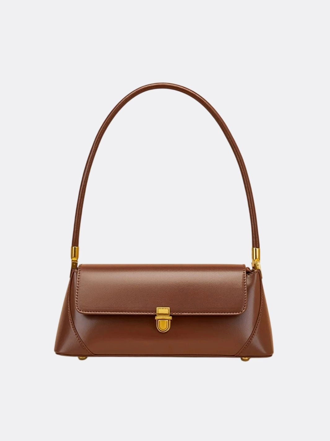 Vivienne Retro Baguette Bag ?C Structured Leather Shoulder Purse Lightweight Journey