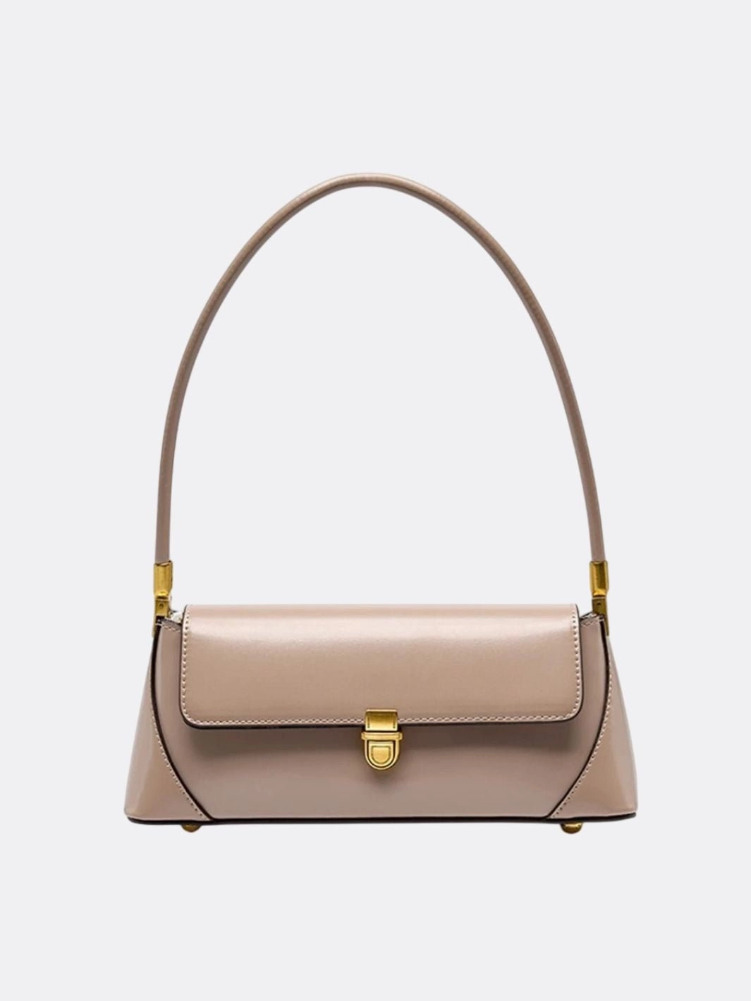 Vivienne Retro Baguette Bag ?C Structured Leather Shoulder Purse Timeless Handbag