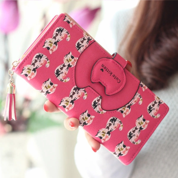 City Style Wallet - Cute Kitties Large