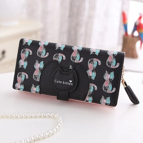 Timeless Simplicity Wallet - Cute Kitties Large
