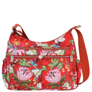 Wanderlust Luxe Fabric Crossbody Hobo - 12030 Functional Comfort Classic Function